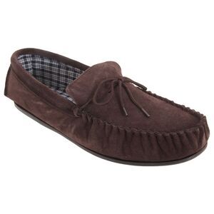 Mokkers Mens Bruce Real Suede Moccasin /Loafer Slip-on Slippers /Indoor Footwear